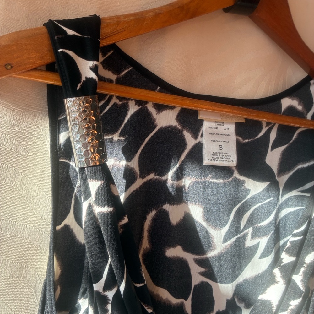 🦓Michael Kors🦓 Hammered Hardware Zebra Print Swim Coverup NWOT Sm - Picture 4 of 4